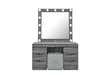 LEXI GREY VANITY WITH SPEAKER - De Avenue Furniture