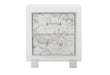 SANTORINI WHITE NIGHTSTAND - De Avenue Furniture