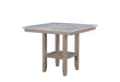 D4010BT NATURAL + 6 D1622BS WHITE - De Avenue Furniture