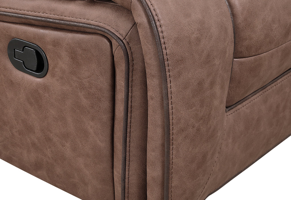 U2250 BROWN GLIDER RECLINER - De Avenue Furniture