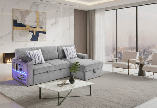 U0214 GREY SOFA BED - De Avenue Furniture