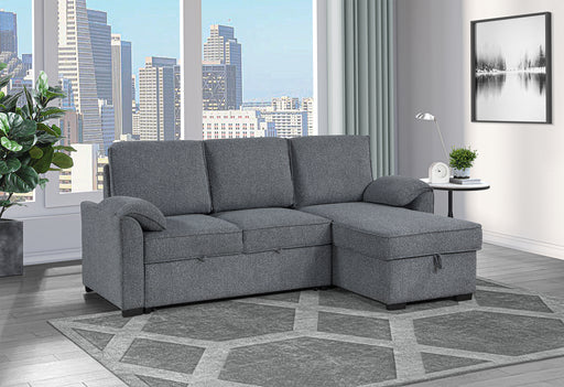 U0808 DARK GREY REVERSIBLE SOFA BED - De Avenue Furniture