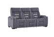 U1895 GREY P2 RECLINING SOFA WITH IS AND LED - De Avenue Furniture