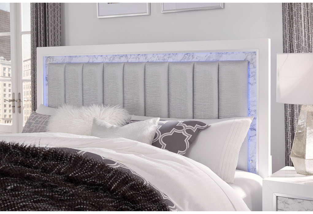 SANTORINI WHITE KING BED GROUP - De Avenue Furniture