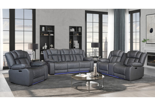 U7068/U7069 GREY 10 PWR REC SOFA/PWR CRLS W/LED & IMMERSE SPKR/PWR REC - De Avenue Furniture