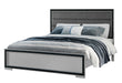 AMELIA GREY/BLACK KING BED, DRESSER, MIRROR, NIGHTSTAND - De Avenue Furniture