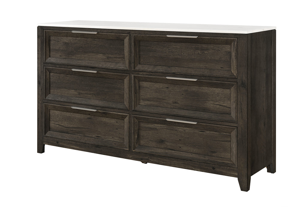 MARIAH DARK BROWN DRESSER - De Avenue Furniture