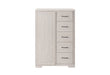 CLARA BEIGE SLIDING DOOR CHEST - De Avenue Furniture