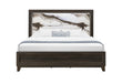 HARMONY BROWN FULL BED WITH LED - De Avenue Furniture