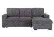 U2660 GREY L SOFA BED SECTIONAL WITHOUT PULLOUT - De Avenue Furniture