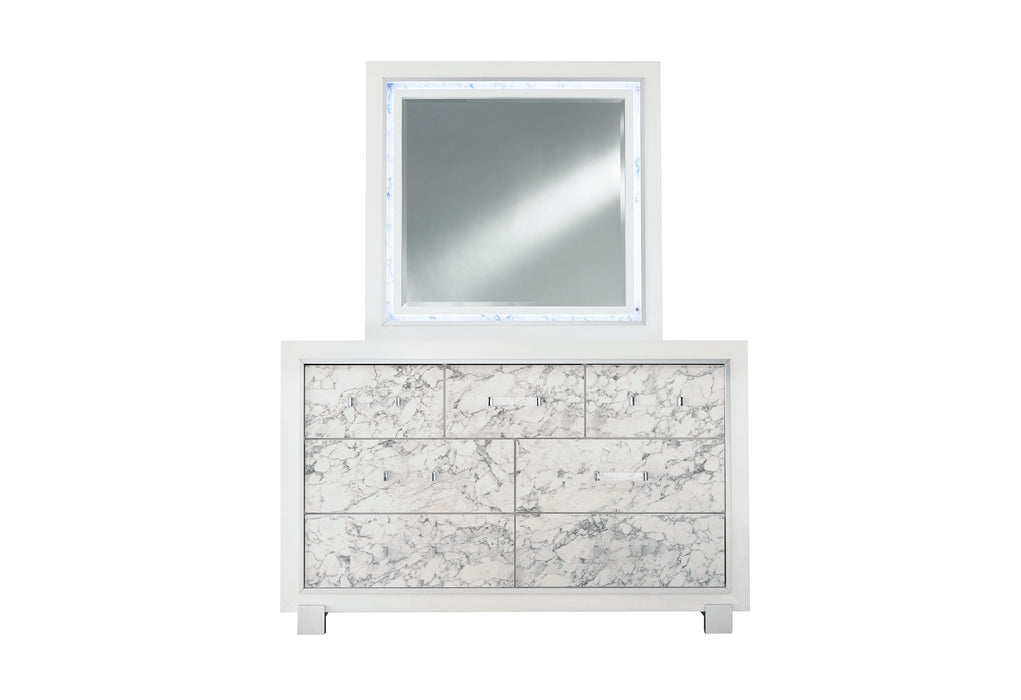 SANTORINI WHITE DRESSER - De Avenue Furniture