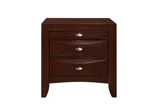 LINDA NEW MERLOT NIGHTSTAND - De Avenue Furniture