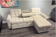 U0707 BROWN REVERSIBLE SOFA BED - De Avenue Furniture