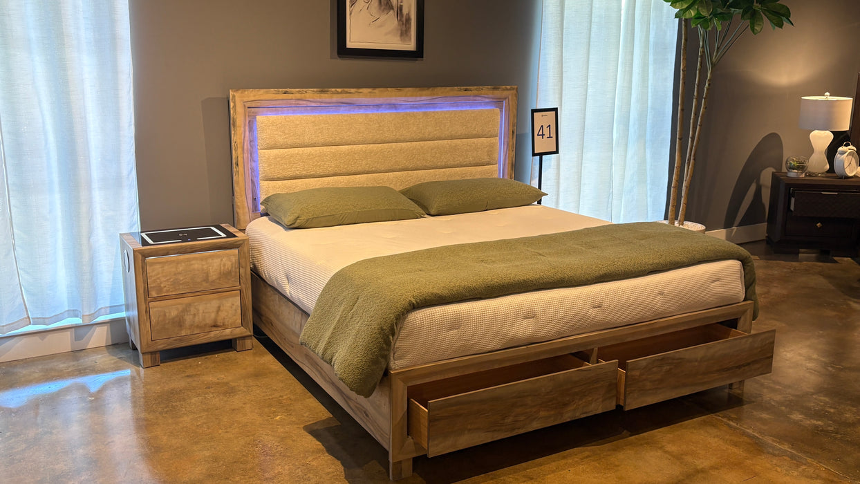 CALLIE BROWN FULL BED - De Avenue Furniture