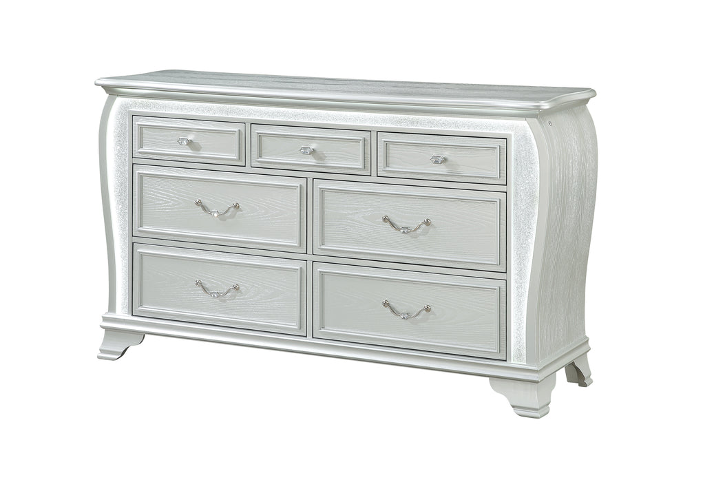 ARIA SILVER DRESSER WITH LED - De Avenue Furniture
