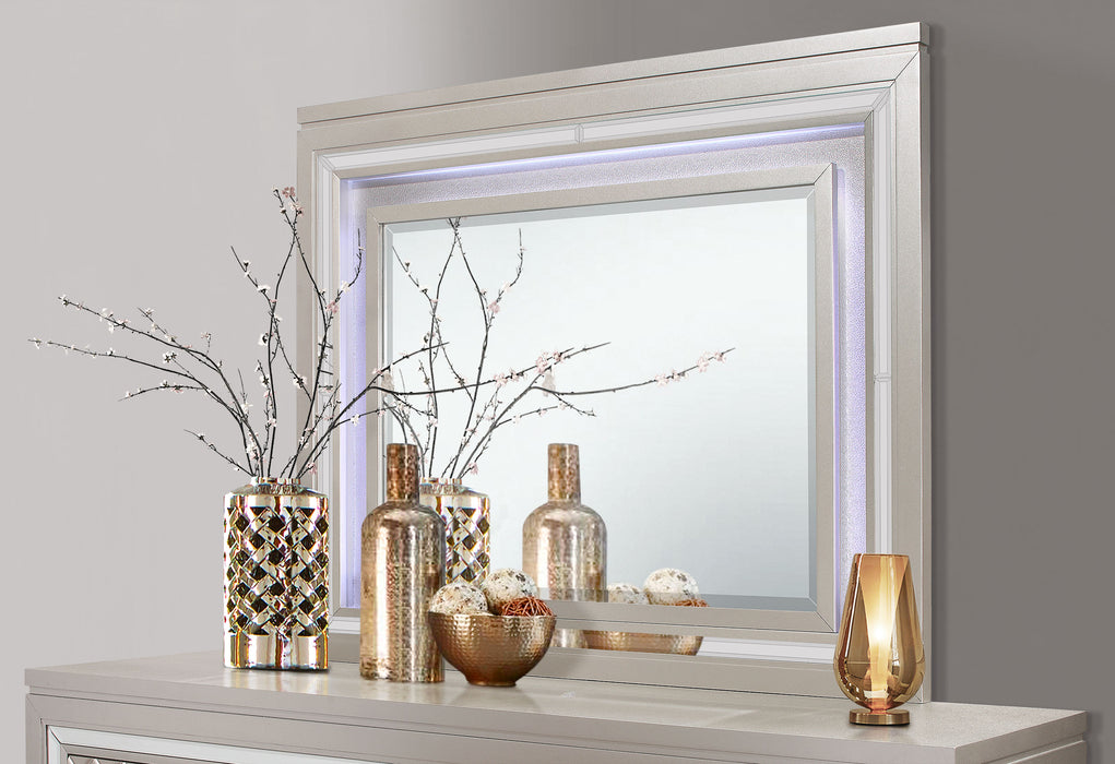 PARIS CHAMPAGNE MIRROR WITH LED - De Avenue Furniture