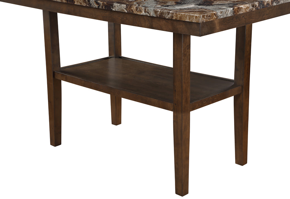 D4355 BROWN BAR TABLE WITH 4 BAR STOOLS - De Avenue Furniture