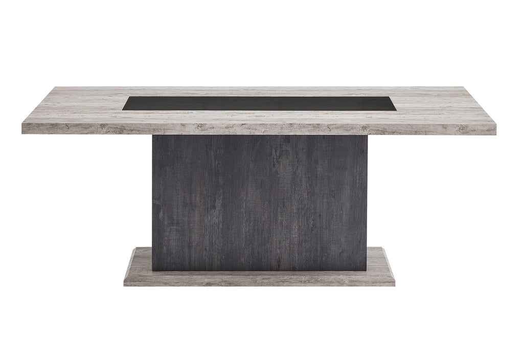 D8030 DINING TABLE WITH STORAGE DRAWERS AND STORAGE DOOR - De Avenue Furniture
