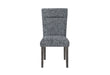 D86 GREY DINING CHAIR WITH BROWN LEGS - De Avenue Furniture