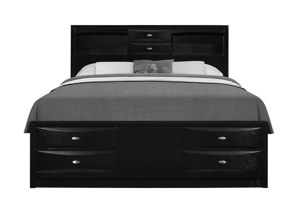 LINDA BLACK KING BED GROUP - De Avenue Furniture