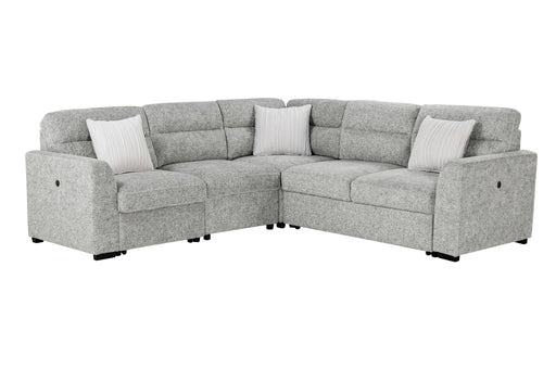 U9401 NICKEL SOFA BED SECTIONAL WITH 3 PILLOWS - De Avenue Furniture