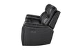 U8880 BLACK LEATHER POWER RECLINING SOFA - De Avenue Furniture