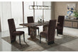 D12 BROWN DINING TABLE WITH 8 D12 BROWN DINING CHAIRS - De Avenue Furniture
