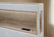 SADIE BEIGE QUEEN BED WITH STORAGE - De Avenue Furniture