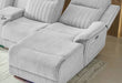 U8879 GREY 1 POWER PUSHBACK SECTIONAL WITH LED AND GLOBAL SS SPKR - De Avenue Furniture
