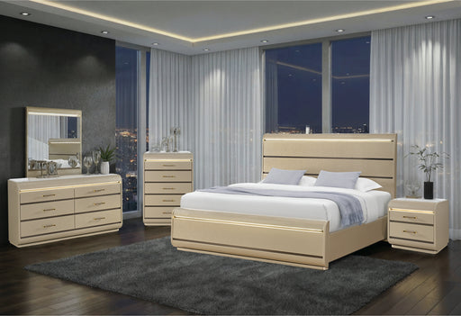 GENESIS GOLD QUEEN BED GROUP - De Avenue Furniture