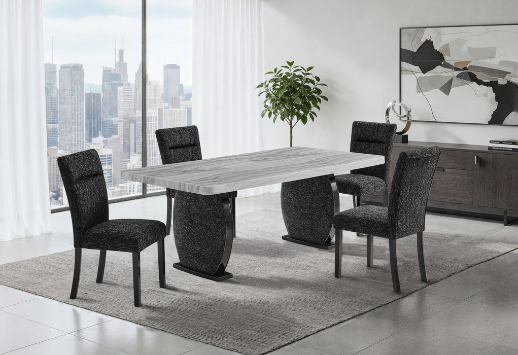 D2502 DINING TABLE AND 8 DINING CHAIRS - De Avenue Furniture