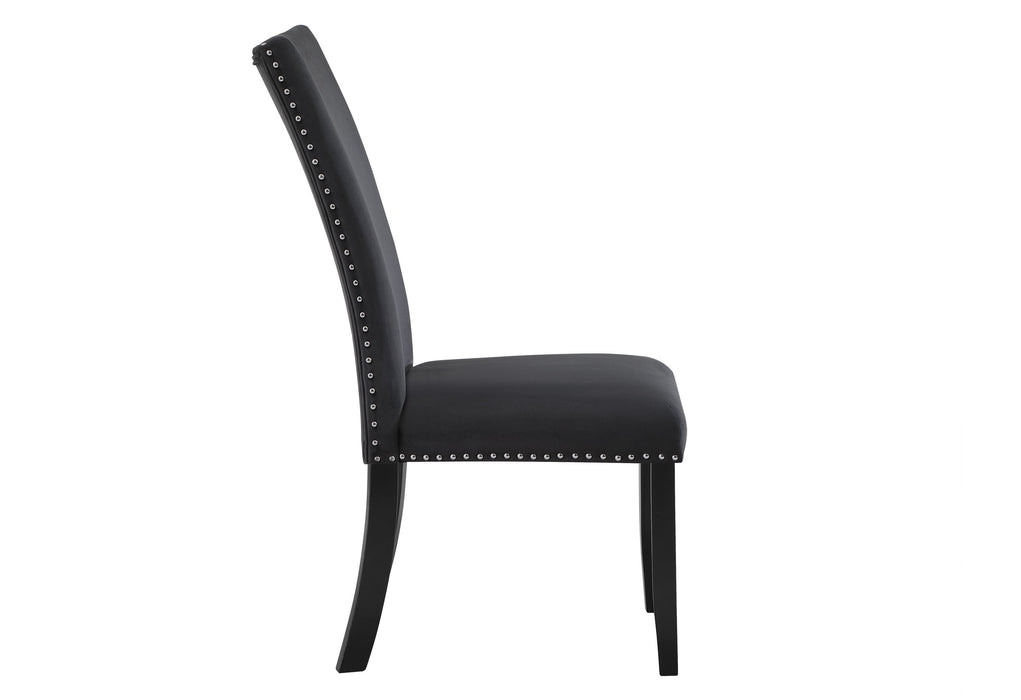 D03 2 BLACK DINING CHAIRS - De Avenue Furniture
