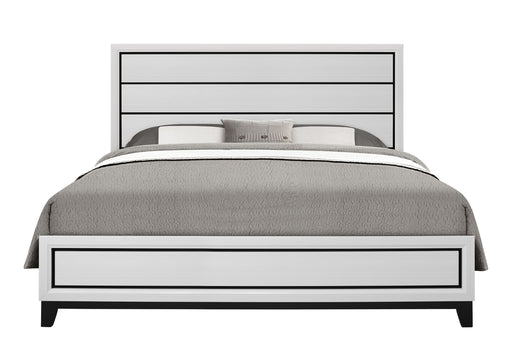 KATE WHITE KING BED, DRESSER, MIRROR AND NIGHTSTAND - De Avenue Furniture