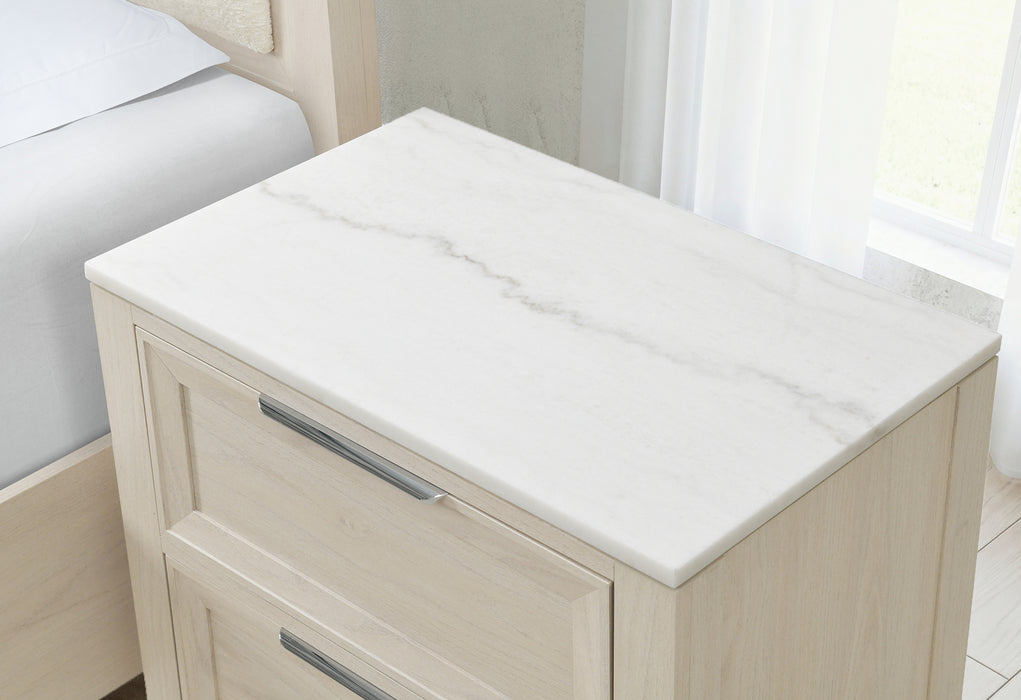 MARIAH BEIGE NIGHTSTAND - De Avenue Furniture