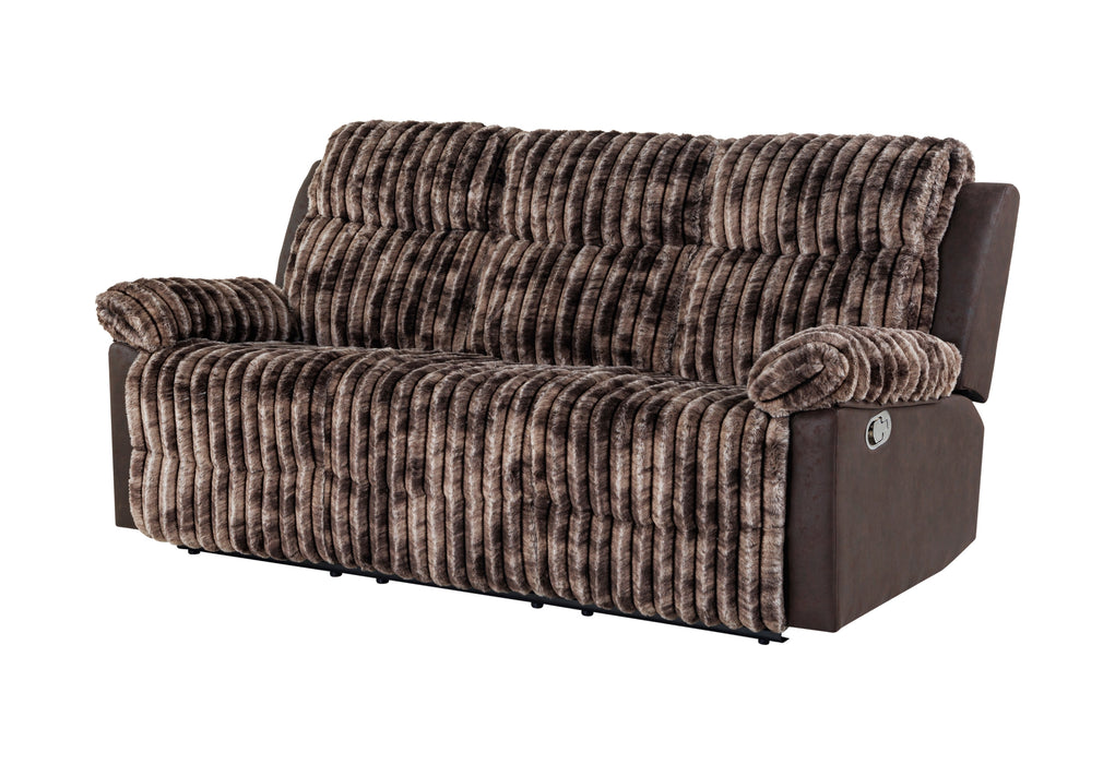 U6028 BROWN RECLINING SOFA - De Avenue Furniture