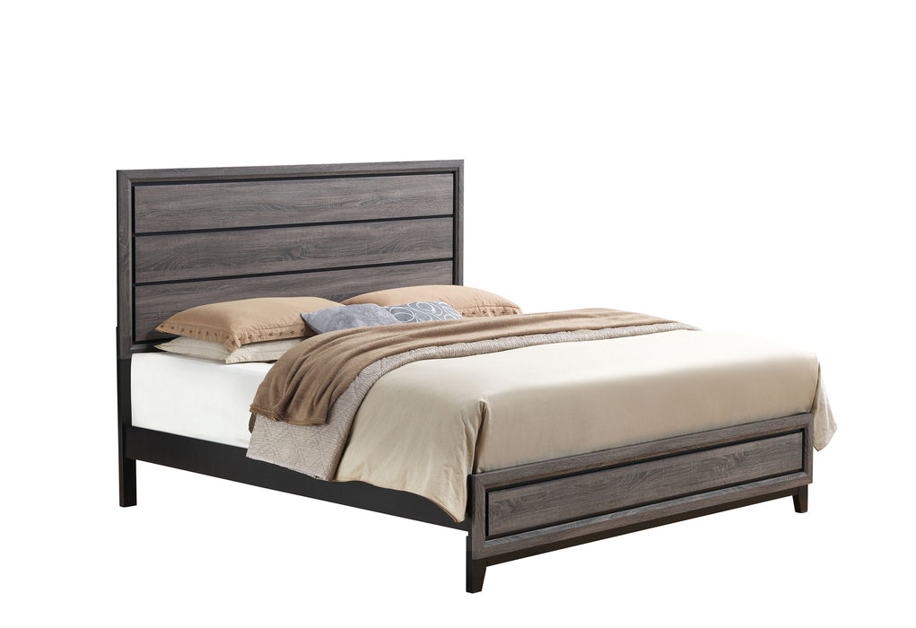 KATE GREY QUEEN BED - De Avenue Furniture