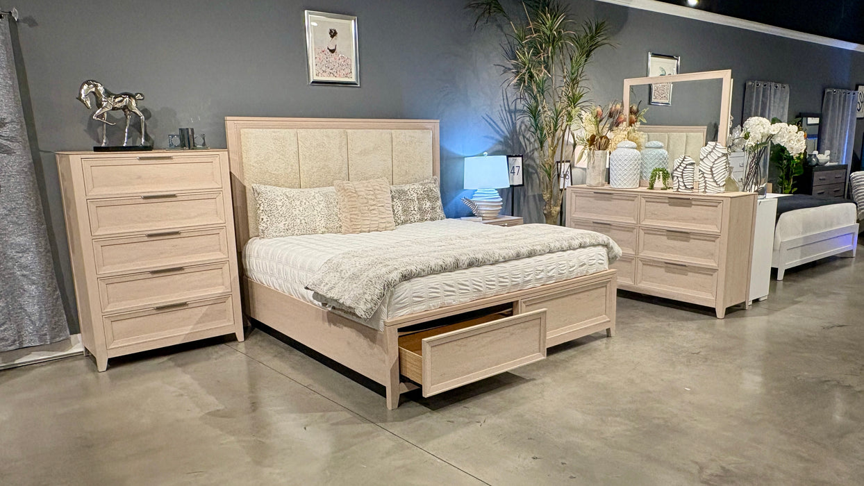 MARIAH DARK BROWN KING BED GROUP - De Avenue Furniture