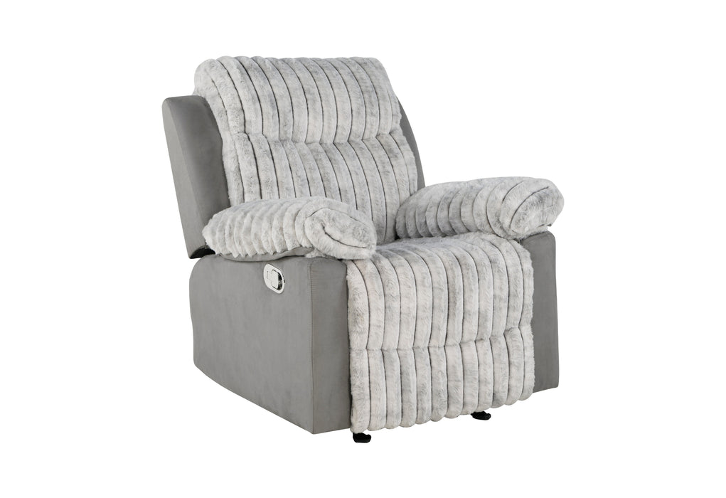 U6028 GREY GLIDER RECLINER - De Avenue Furniture