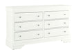 POMPEI METALLIC WHITE DRESSER - De Avenue Furniture