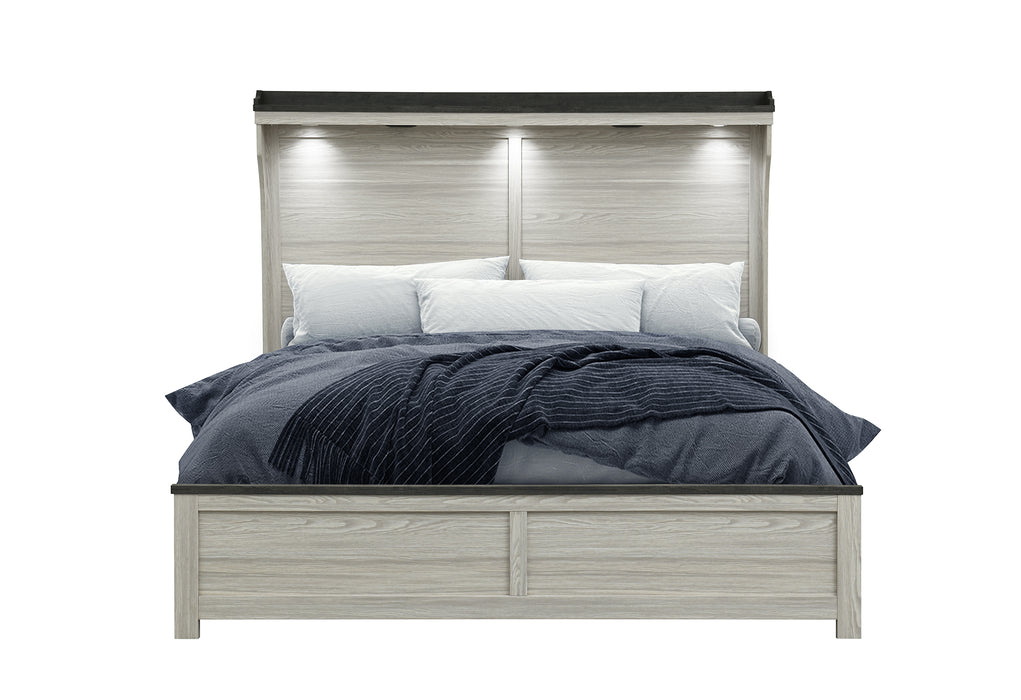 ASHLEY BROWN KING BED - De Avenue Furniture