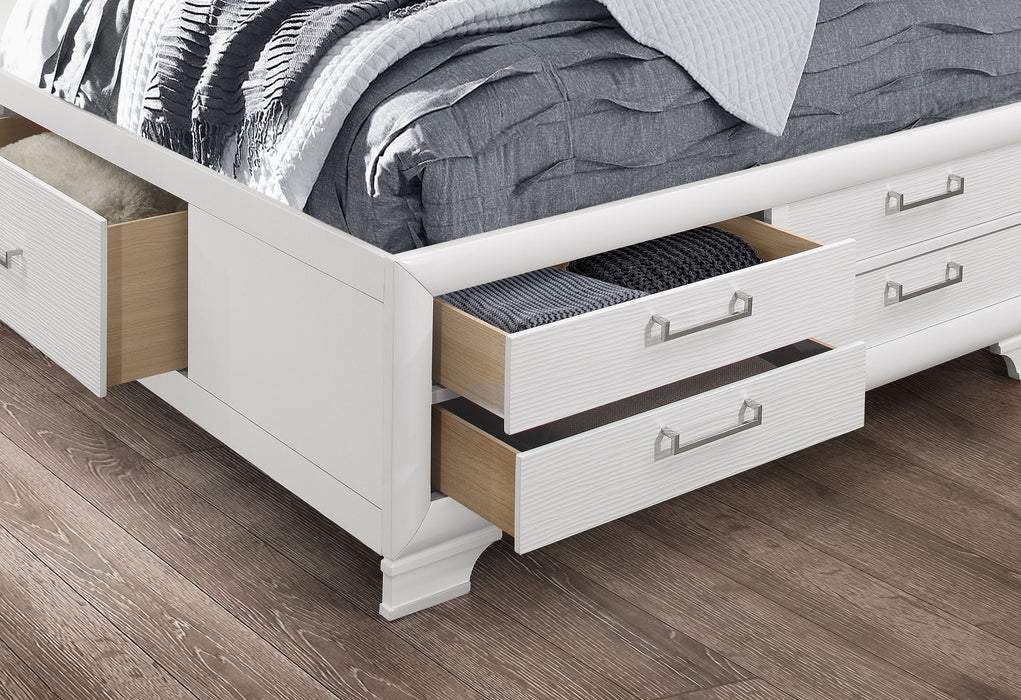 JORDYN WHITE QUEEN BED GROUP - De Avenue Furniture