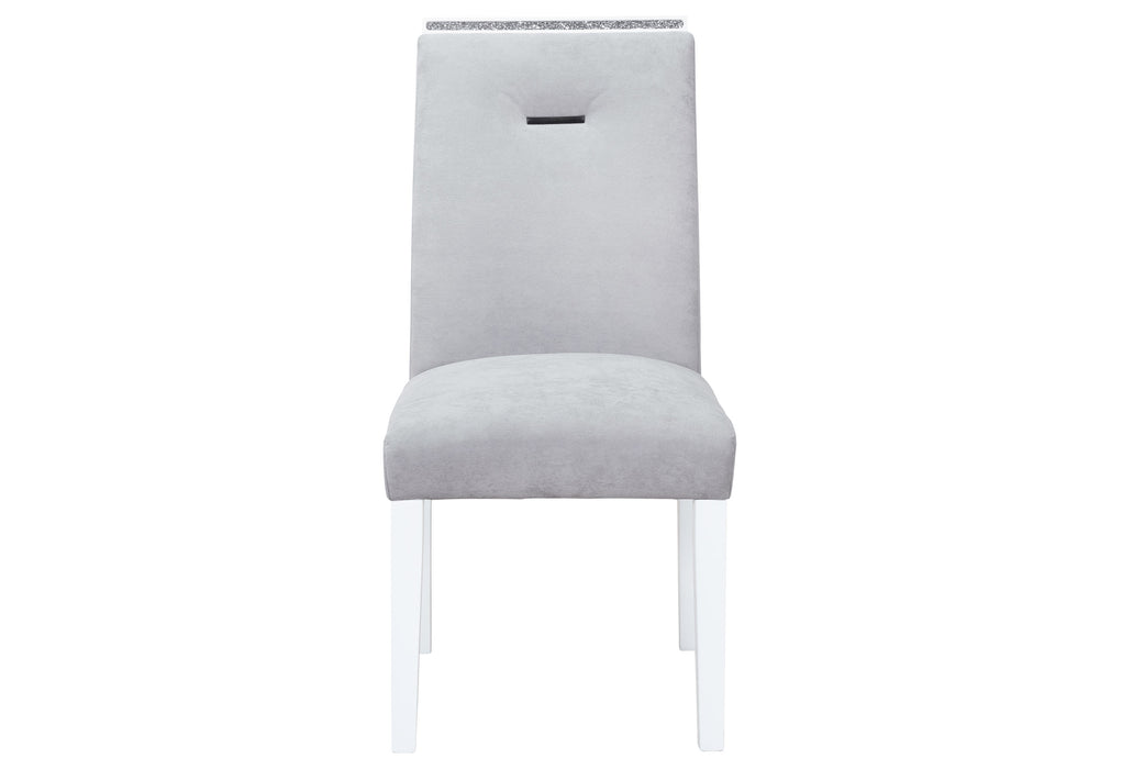 MONACO WHITE DINING TABLE + 6 MONACO DINING CHAIR - De Avenue Furniture