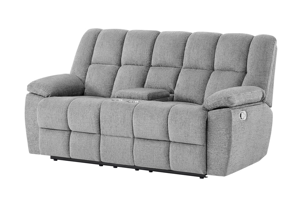 U6000 SMOKE CONSOLE RECLINING LOVESEAT - De Avenue Furniture