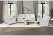 U6026 BLANCHE WHITE REC SOFA W/LED/CONS REC LS W/SPKR&LED/GR W/LED - De Avenue Furniture