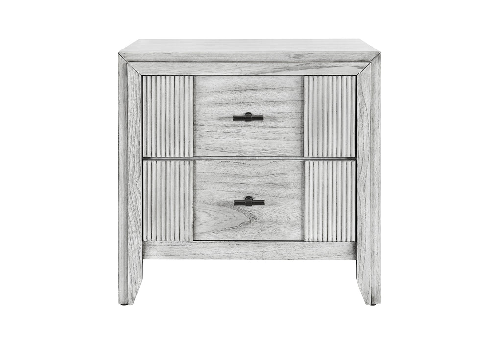 ELSIE GREY NIGHTSTAND - De Avenue Furniture