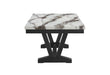 D1319 BLACK/WHITE DINING TABLE - De Avenue Furniture