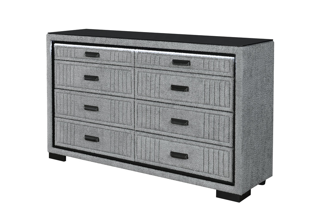 ISABELLA GREY DRESSER WITH LED - De Avenue Furniture