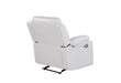 U6026 BLANCHE WHITE GLIDER RECLINER WITH LED - De Avenue Furniture