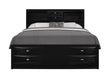 LINDA BLACK FULL BED GROUP - De Avenue Furniture