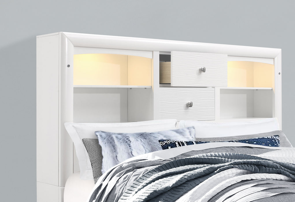 JORDYN WHITE QUEEN BED GROUP - De Avenue Furniture